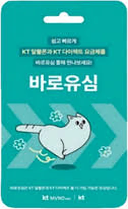 KT 바로유심 실물 카드