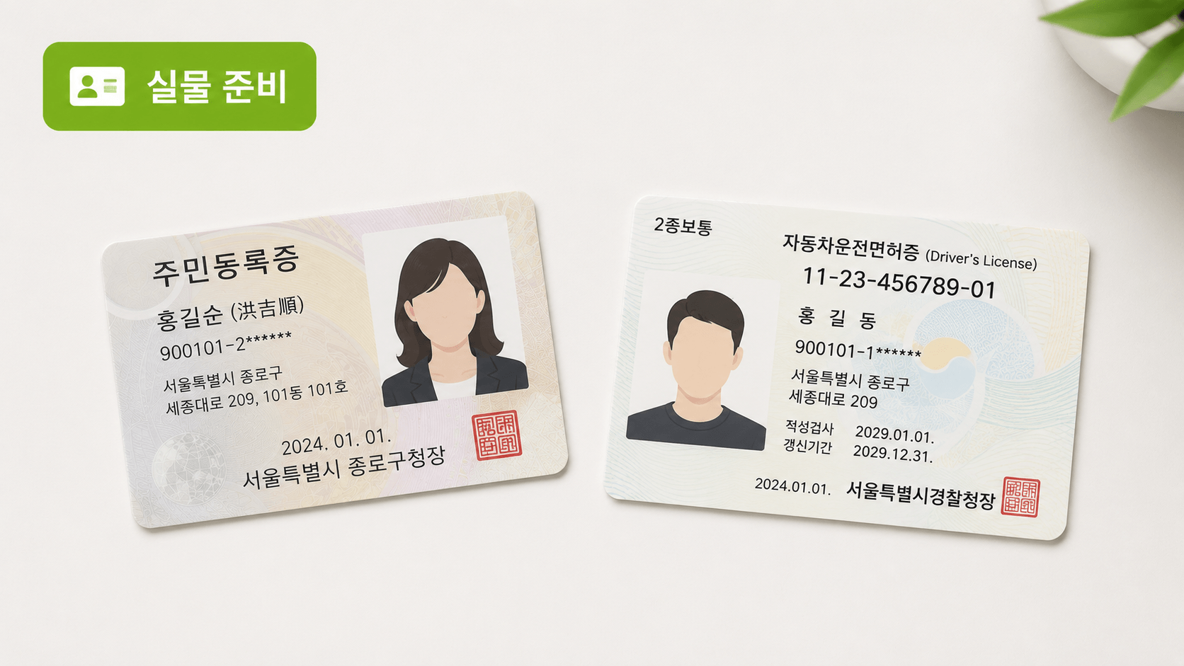 선불폰 개통 준비물 본인 명의 신분증 주민등록증 운전면허증