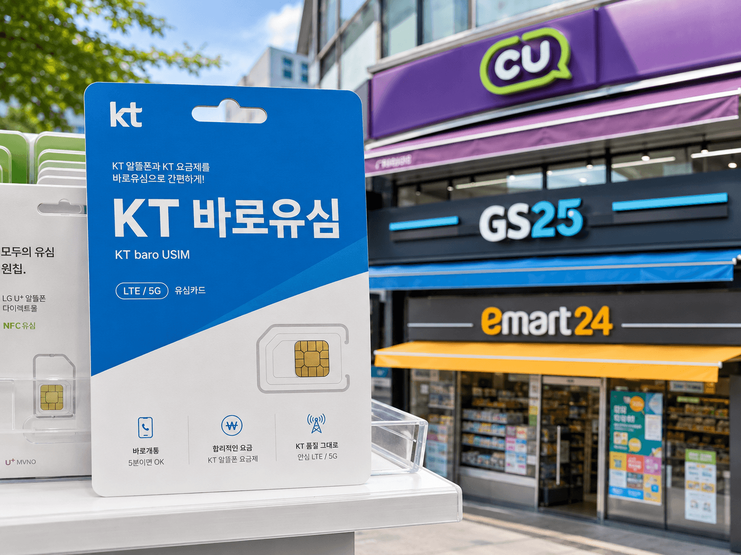 K망 전용 KT 바로유심 8800원